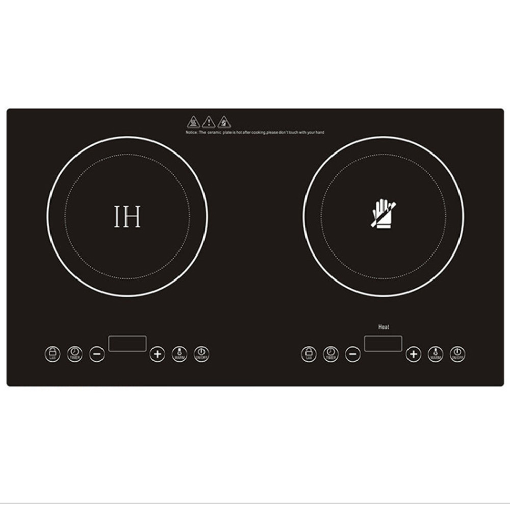 Induction Cooktop Portable - Eingebettet Doppel Induktion Herd Kochfeld Herd