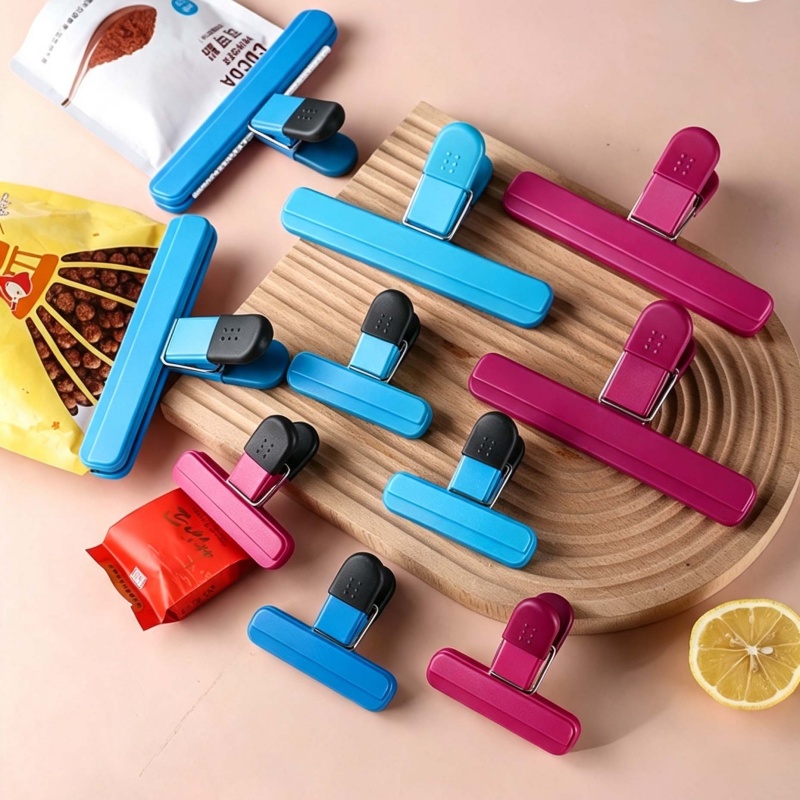 Kitchen Appliances On Sale - 4 Stück tragbare Plastiktüten-Verschlussklammern, Verschlussklammern für