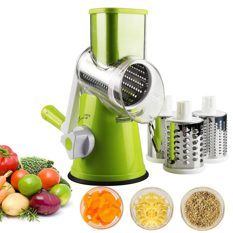 Kitchen Appliances Japan - Manuelle Rotations-Käsereibe für Gemüseschneider, Kartoffelschneider, Mandoline,