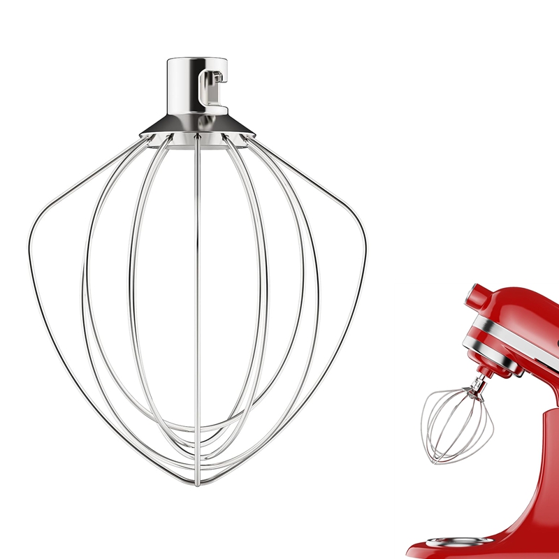 Meat Grinder Attachment - Ersatzteil K45WW Edelstahl 6-Draht-Schneebelaufsatz für KitchenAid