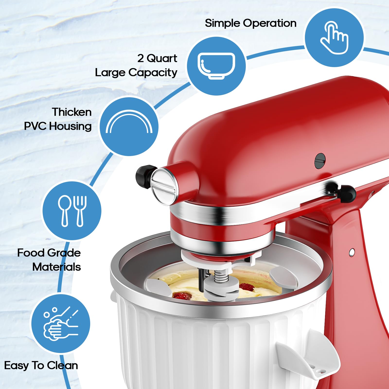 2-Liter-Eiscreme-Aufsatz für K – Kitchen Appliances Germany Bewertung und Preis