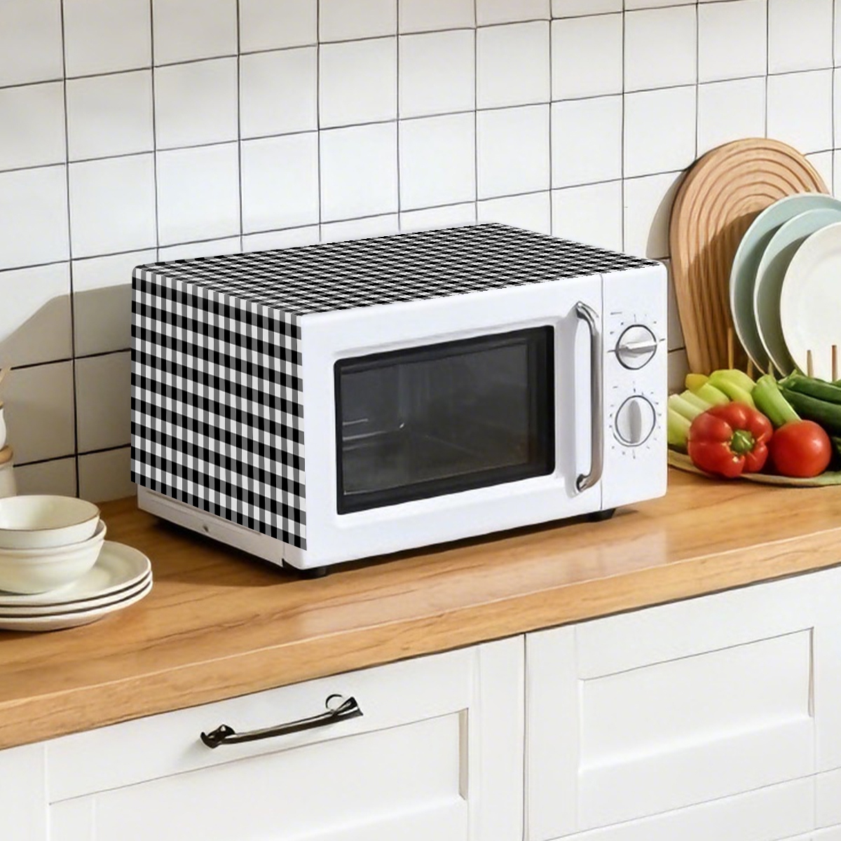 Schwarz-weiß karierte Staubsch – Kitchen Appliances Japan Bewertung und Preis