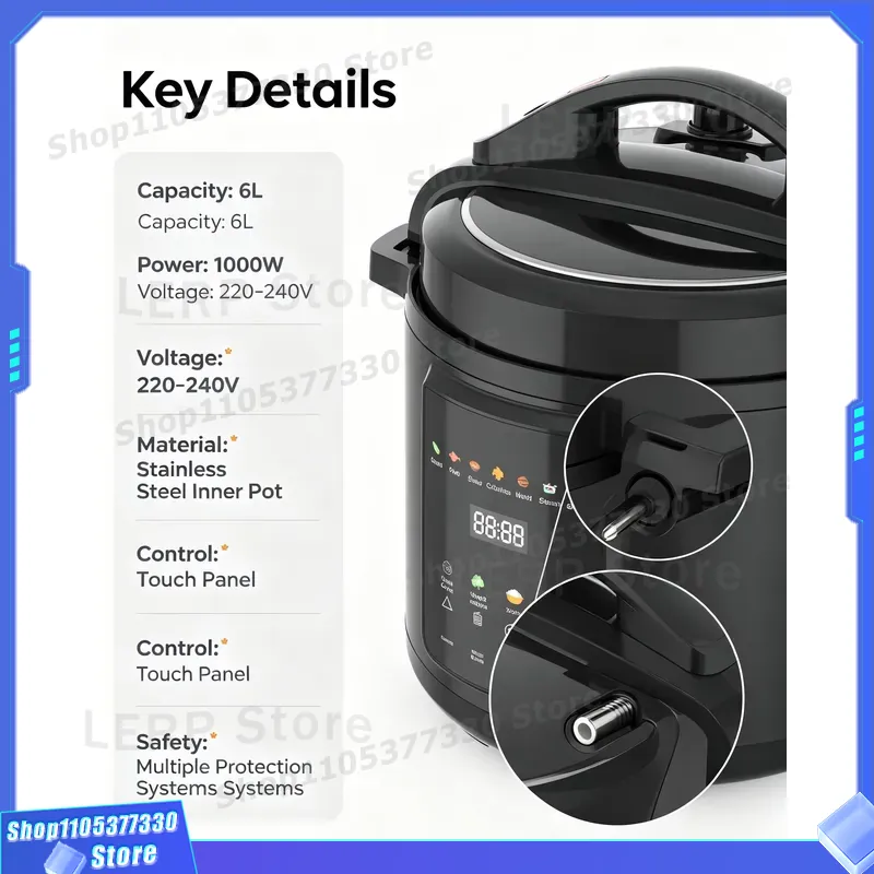 6L 8L Elektrischer Schnellkoch – Kitchen Appliances Direct Bewertung und Preis